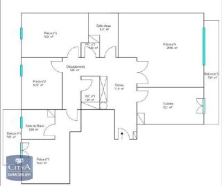  Appartement � louer 4 pi�ces 118 m�