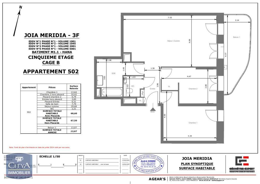 location Appartement - 3 pièce(s) - 69 m² Nice (06200)