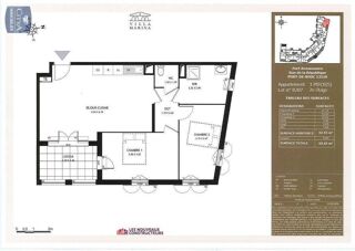  Appartement � louer 3 pi�ces 63 m�