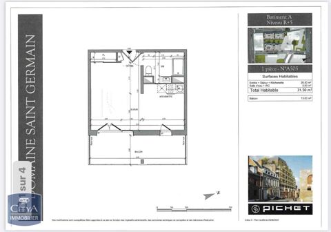  Appartement � louer 1 pi�ce 32 m�