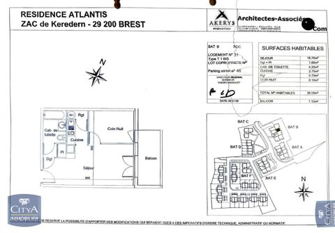  Appartement  louer 1 pice 36 m