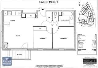location Appartement - 3 pièce(s) - 63 m² Linas (91310)