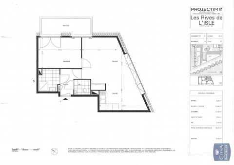  Appartement  louer 2 pices 48 m