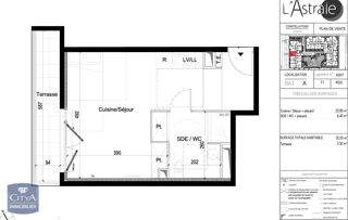  Appartement à louer 1 pièce 32 m²