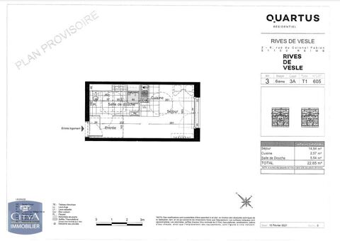  Appartement � louer 1 pi�ce 23 m�