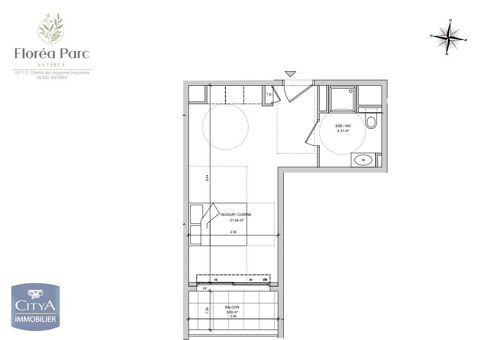  Appartement � louer 1 pi�ce 26 m�