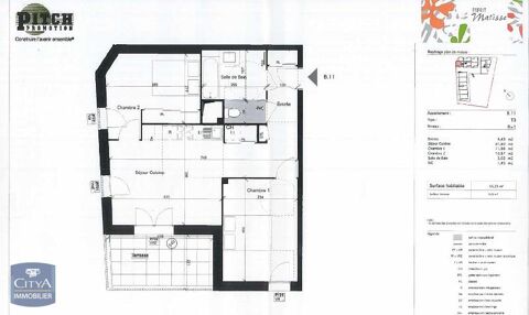   Location Appartement Appartement - 3 pi�ce(s) - 55 m�