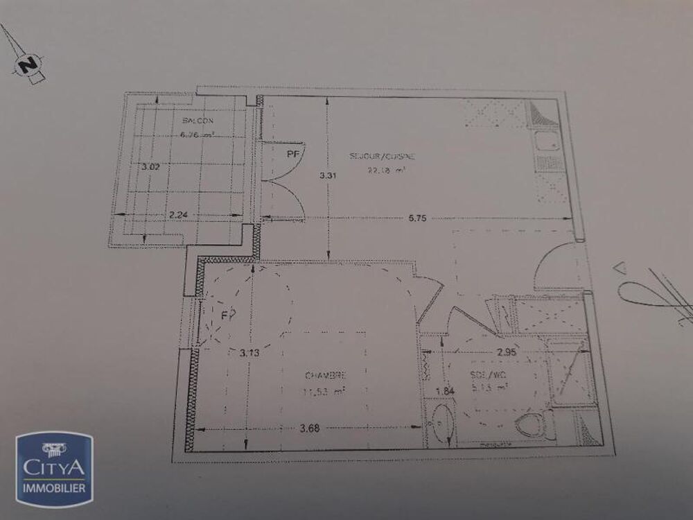 location Appartement - 2 pièce(s) - 39 m² Montpellier (34000)