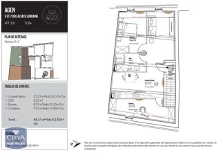  Appartement � louer 2 pi�ces 48 m�
