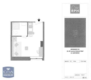  Appartement à louer 1 pièce 17 m²