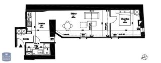  Appartement à louer 2 pièces 46 m²