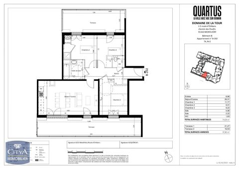   Location Appartement Appartement - 4 pice(s) - 75 m