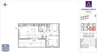  Appartement à louer 3 pièces 63 m²