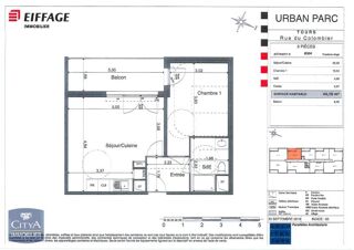  Appartement � louer 2 pi�ces 44 m�