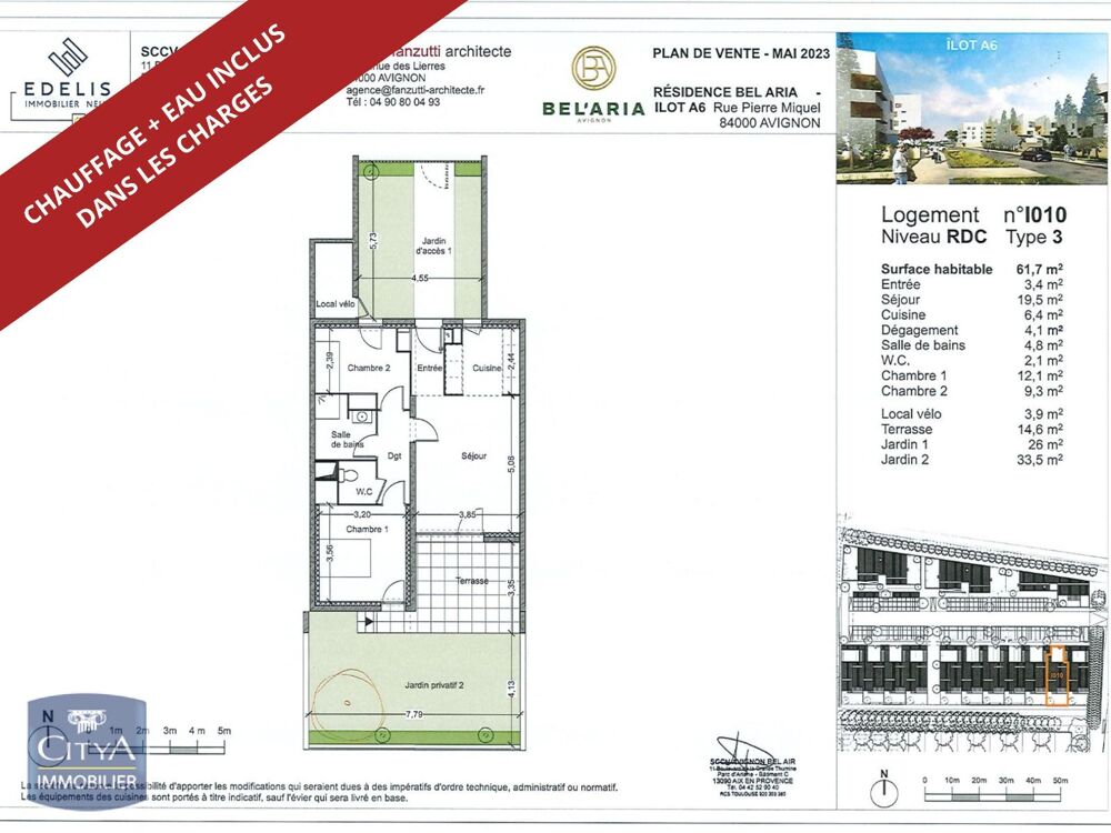 location Appartement - 3 pièce(s) - 62 m² Avignon (84000)