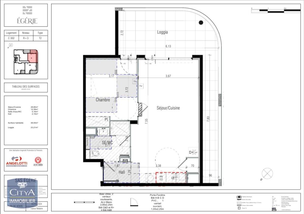 À LOUER - T2 NEUF EN LOCATION SUR PLAN - DISPONIBLE À PA....
