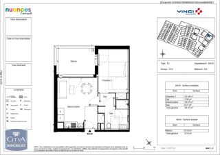  Appartement � louer 2 pi�ces 39 m�