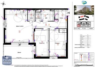  Appartement � louer 3 pi�ces 69 m�