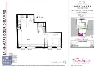  Appartement � louer 2 pi�ces 47 m�