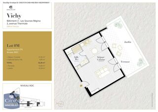  Appartement � louer 1 pi�ce 32 m�