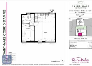  Appartement � louer 2 pi�ces 44 m�