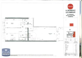  Appartement à louer 3 pièces 64 m²