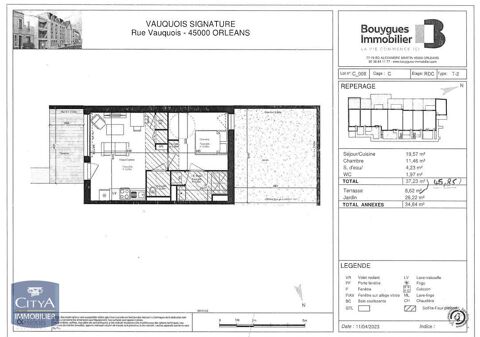  Appartement � louer 2 pi�ces 37 m�