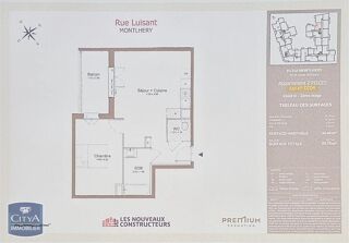  Appartement à louer 2 pièces 44 m²