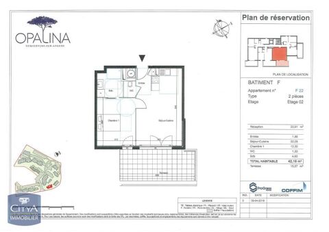  Appartement � louer 2 pi�ces 42 m�