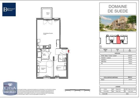  Appartement � louer 3 pi�ces 60 m�