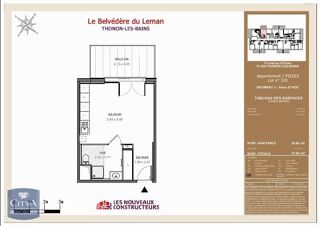  Appartement à louer 1 pièce 29 m²