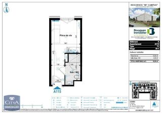 Appartement à louer 1 pièce 19 m²