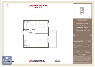  Appartement à louer 2 pièces 43 m²