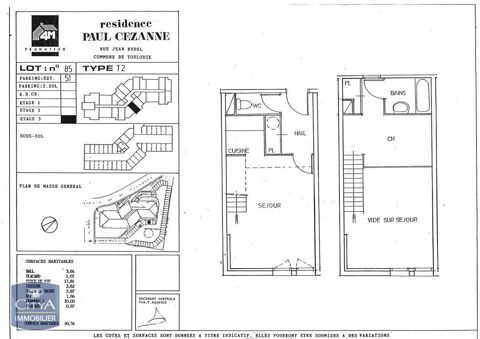  Appartement � louer 1 pi�ce 39 m�
