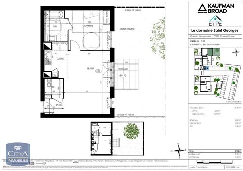   Location Appartement Appartement - 2 pice(s) - 48 m