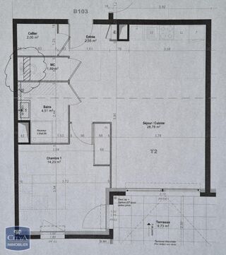  Appartement � louer 2 pi�ces 54 m�