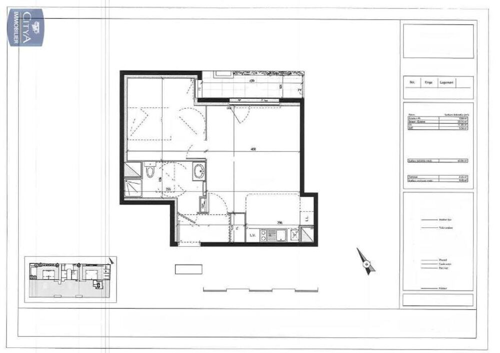 location Appartement - 2 pièce(s) - 43 m² Nantes (44100)