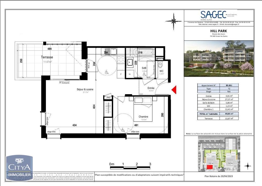 À LOUER : Appartement T2 à Évian-les-Bains, 74500 Nous v....
