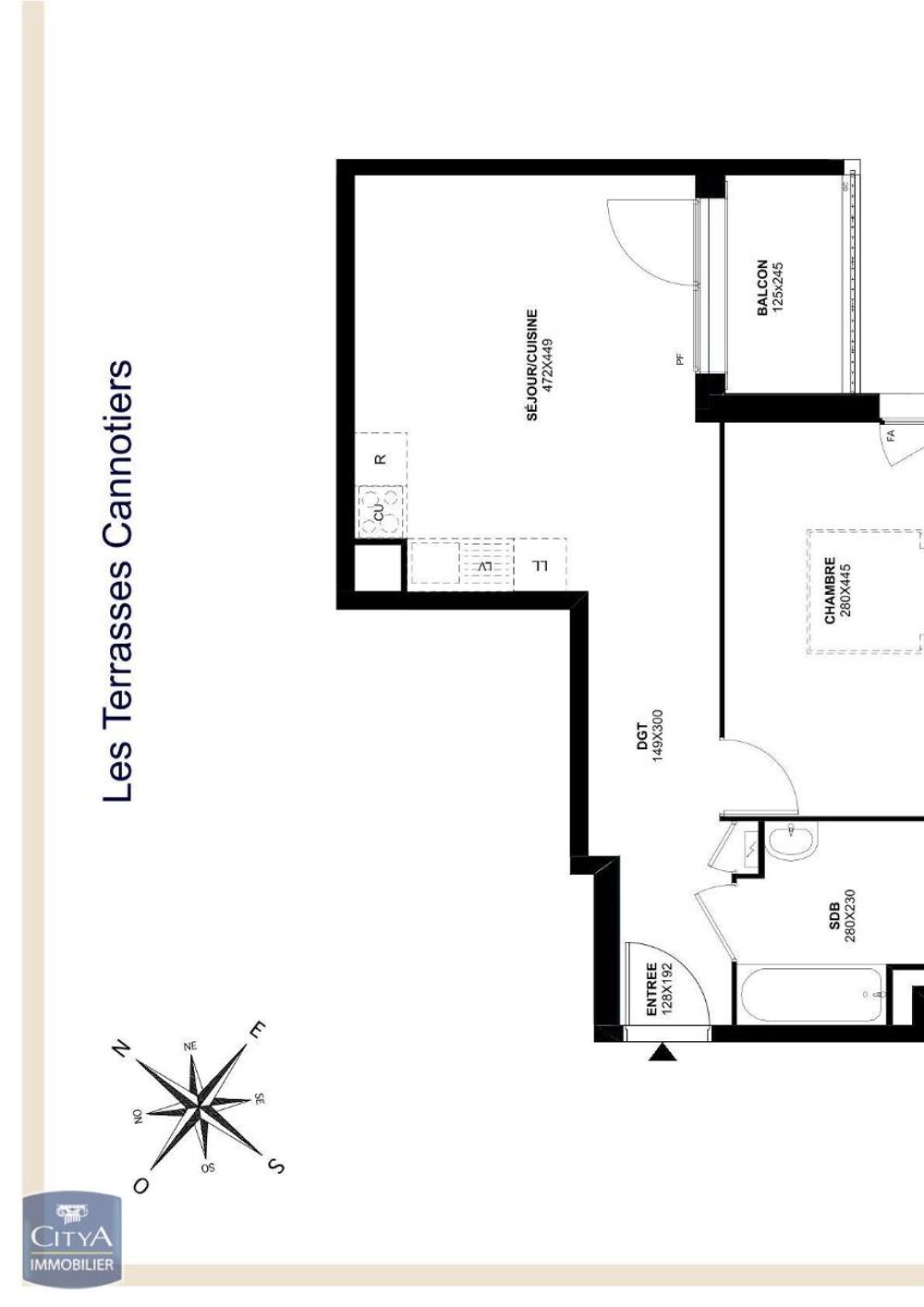 location Appartement - 2 pièce(s) - 43 m² Meaux (77100)