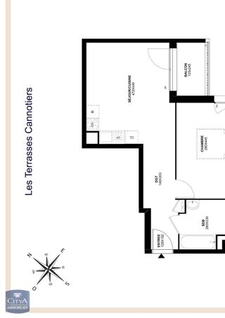  Appartement à louer 2 pièces 43 m²