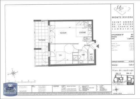  Appartement � louer 2 pi�ces 42 m�