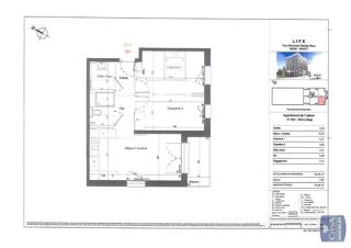  Appartement à louer 3 pièces 53 m²