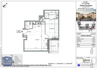  Appartement à louer 2 pièces 45 m²