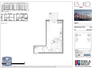  Appartement � louer 1 pi�ce 26 m�