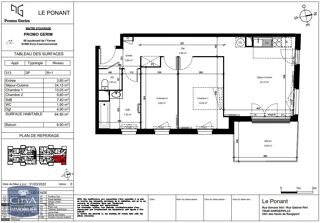 Appartement à louer 3 pièces 65 m²