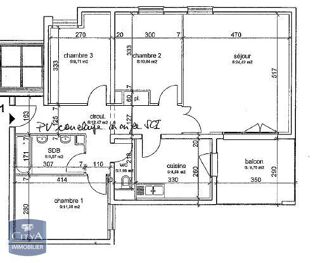  Appartement à louer 4 pièces 85 m²