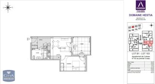  Appartement à louer 2 pièces 45 m²