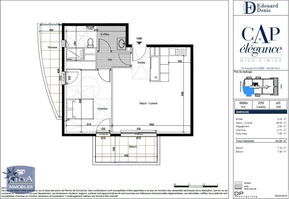 location Appartement - 2 pièce(s) - 55 m² Nice (06100)