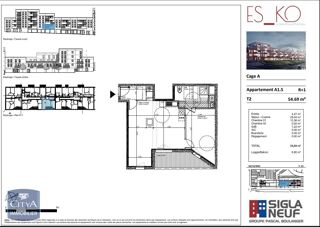  Appartement � louer 2 pi�ces 55 m�