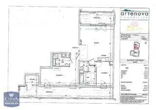  Appartement à louer 3 pièces 69 m²
